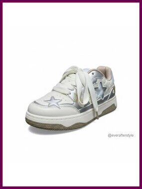 Y2K Star Chunky Platform Sneakers Cute Comfortable Casual Walking Shoes